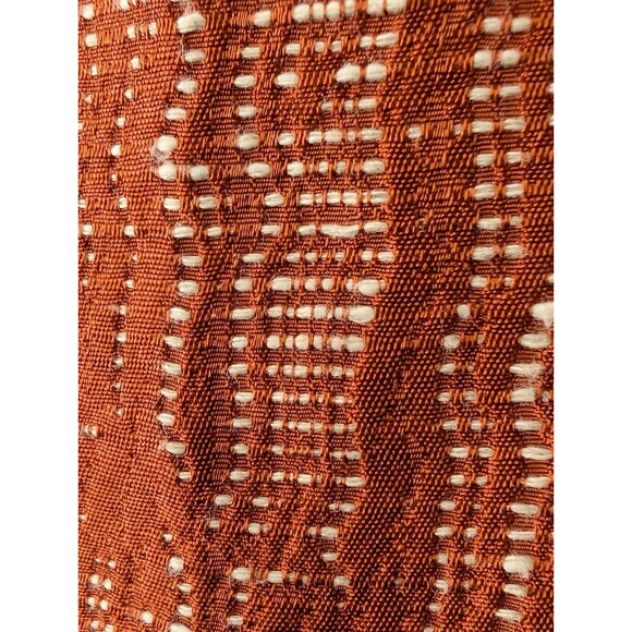 J Crew in Rust & Cream Textured Jacquard Pencil Skirt Size 10 EUC w/ Pockets - Picture 4 of 8